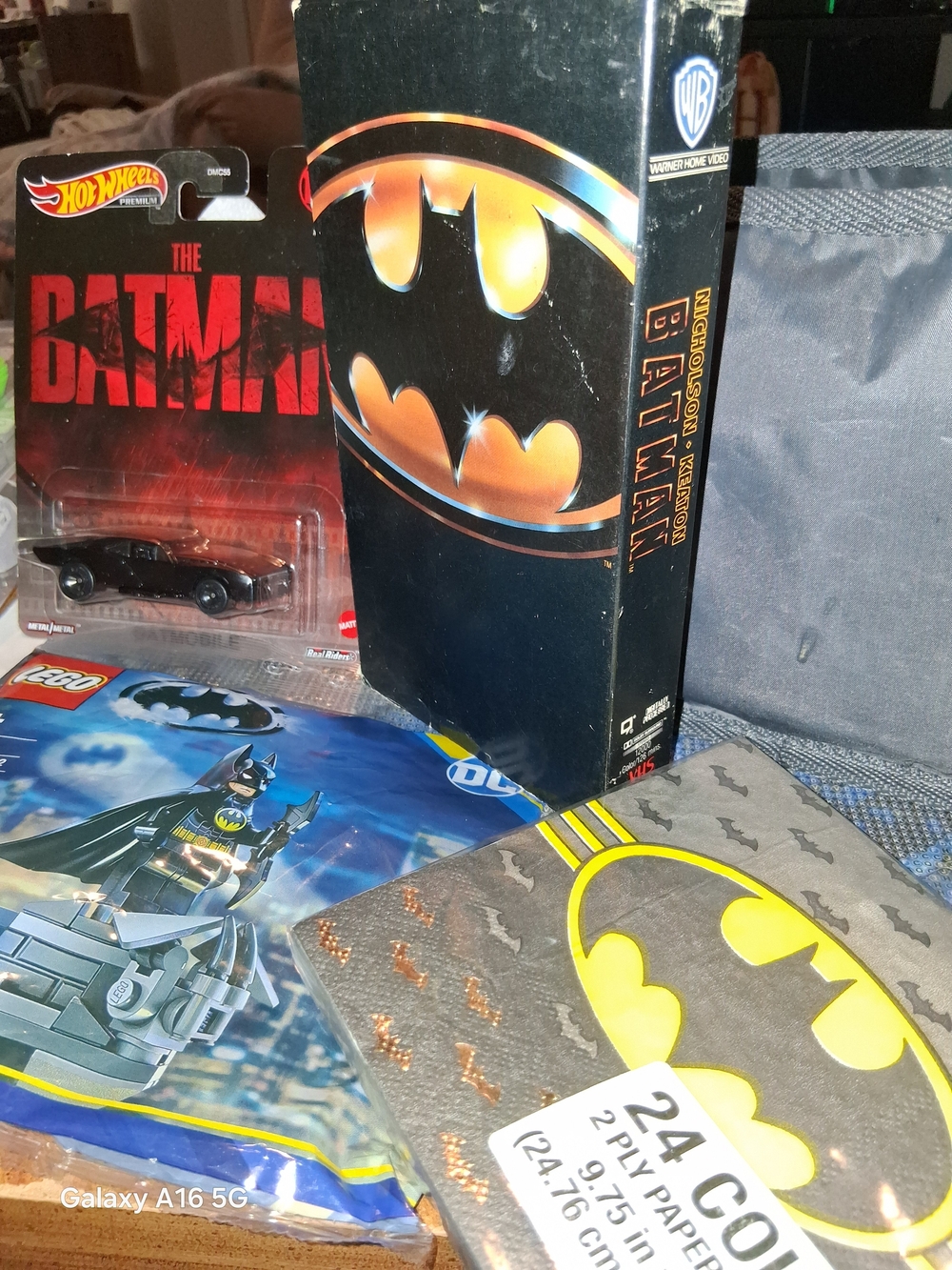 Batman Collectible Lot with Iconic Yellow/Black Logo